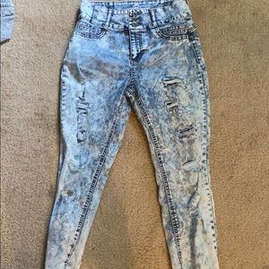 NOBO High rise ripped jeans